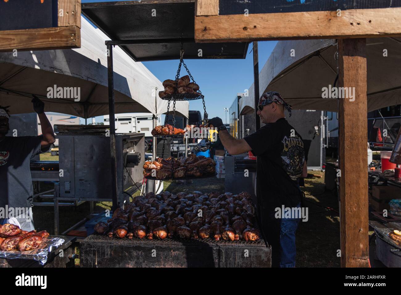 BBQ Smoker Pigfest Lakeland, Florida USA Stock Photo Alamy