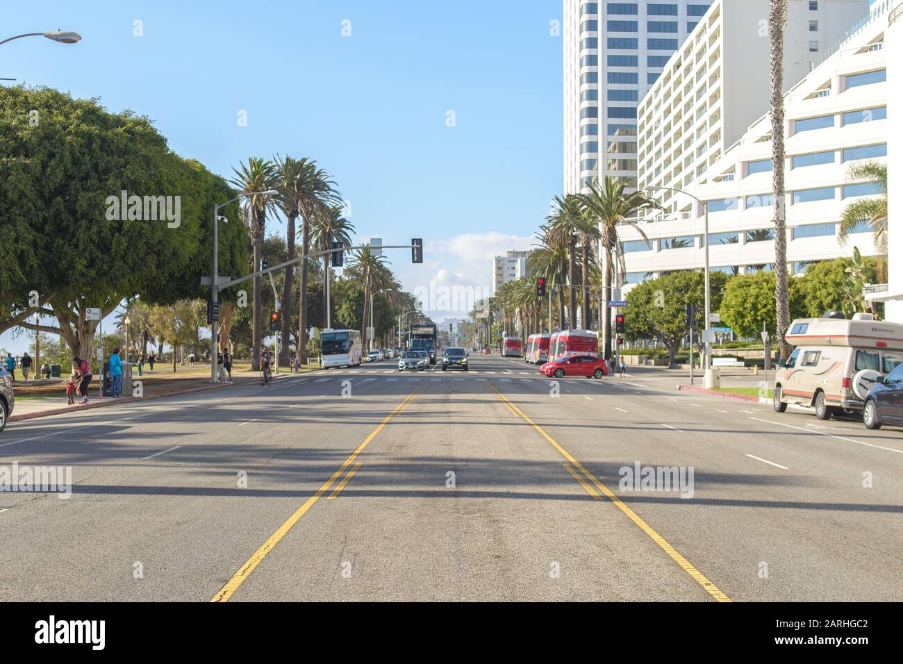 Los Angeles, California 04.10.2016 Ocean Avenue Stock Photo Alamy
