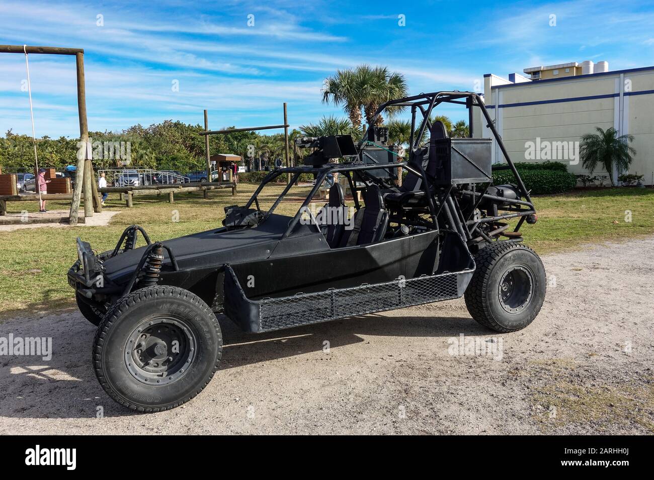 Ft. Pierce,FL/USA-1/27/20: A land Special Operations Assault Vehicle used by Navy SEALs in combat. Stock Photo