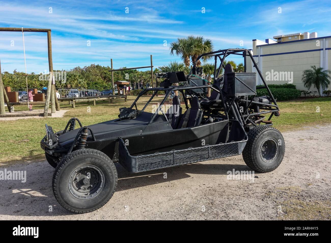 Ft. Pierce,FL/USA-1/27/20: A land Special Operations Assault Vehicle used by Navy SEALs in combat. Stock Photo