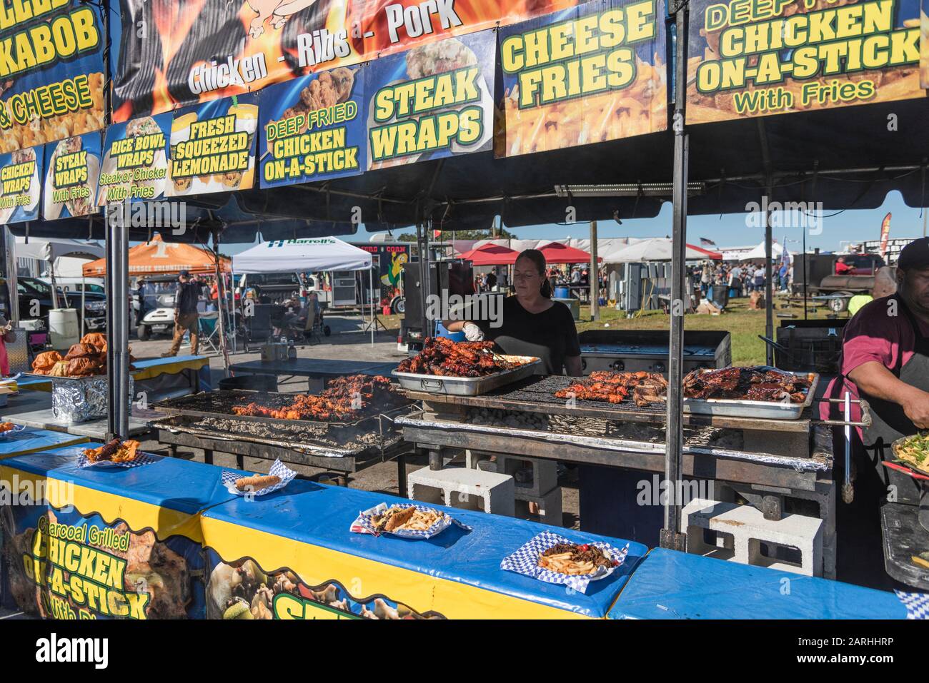 BBQ Smoker Pigfest Lakeland, Florida USA Stock Photo Alamy
