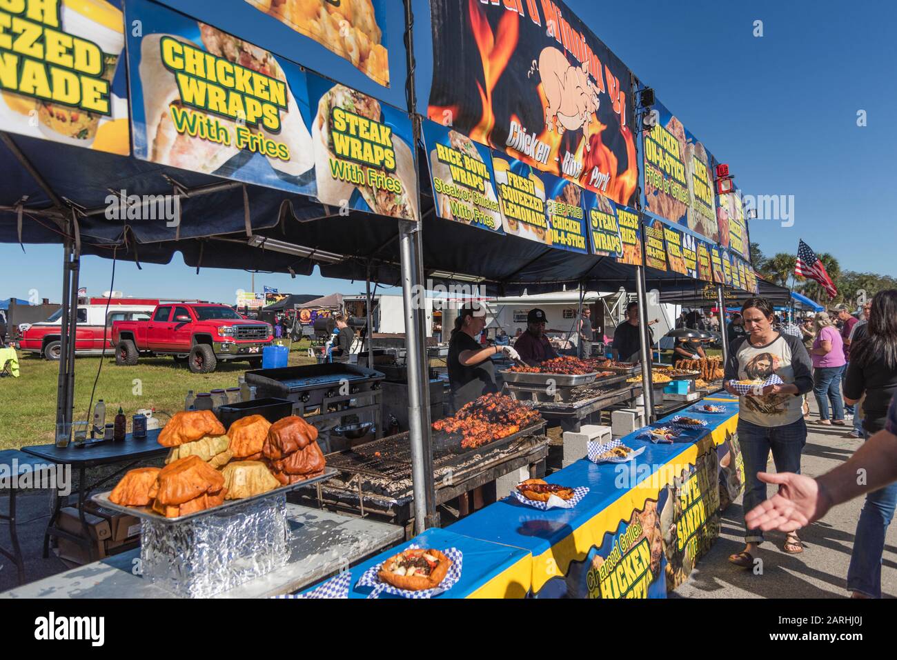 BBQ Smoker Pigfest Lakeland, Florida USA Stock Photo Alamy