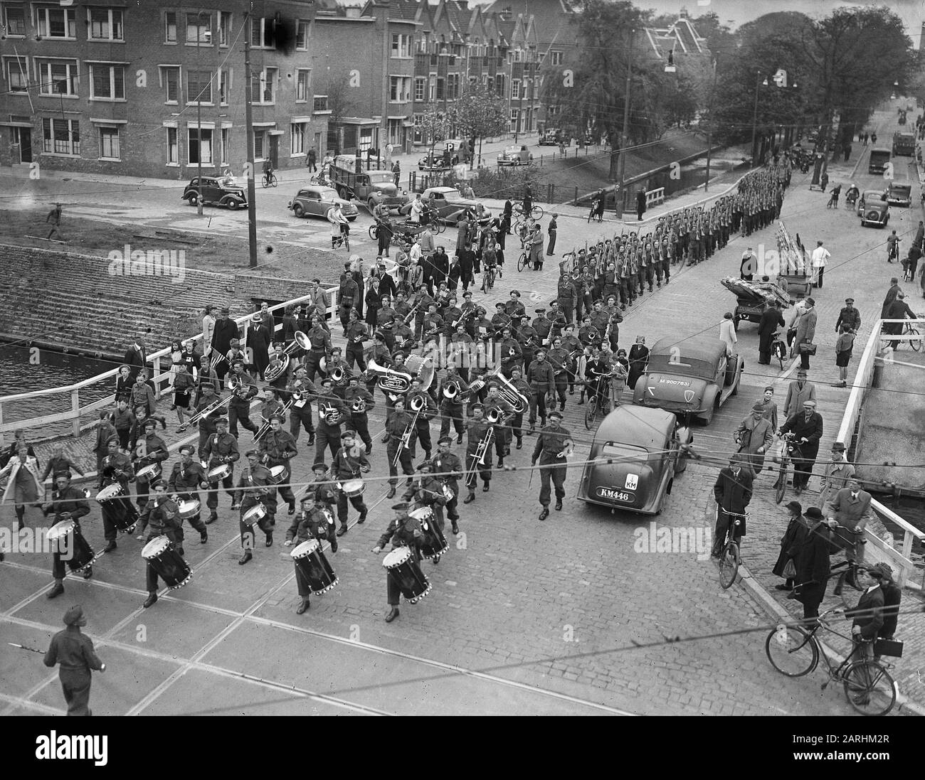 Inspection marches of the new generation Date: April 29, 1946 Stock Photo