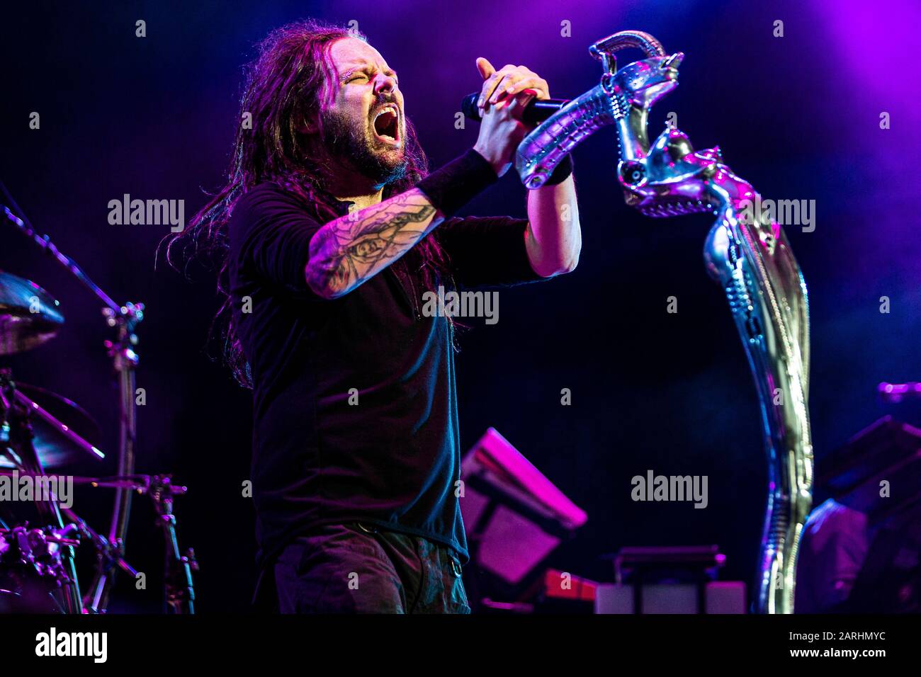 Bristow, VA, USA. 3rd August, 2014. Korn performs  at Jiffy Lube Live in Bristow, VA on 3 August Stock Photo