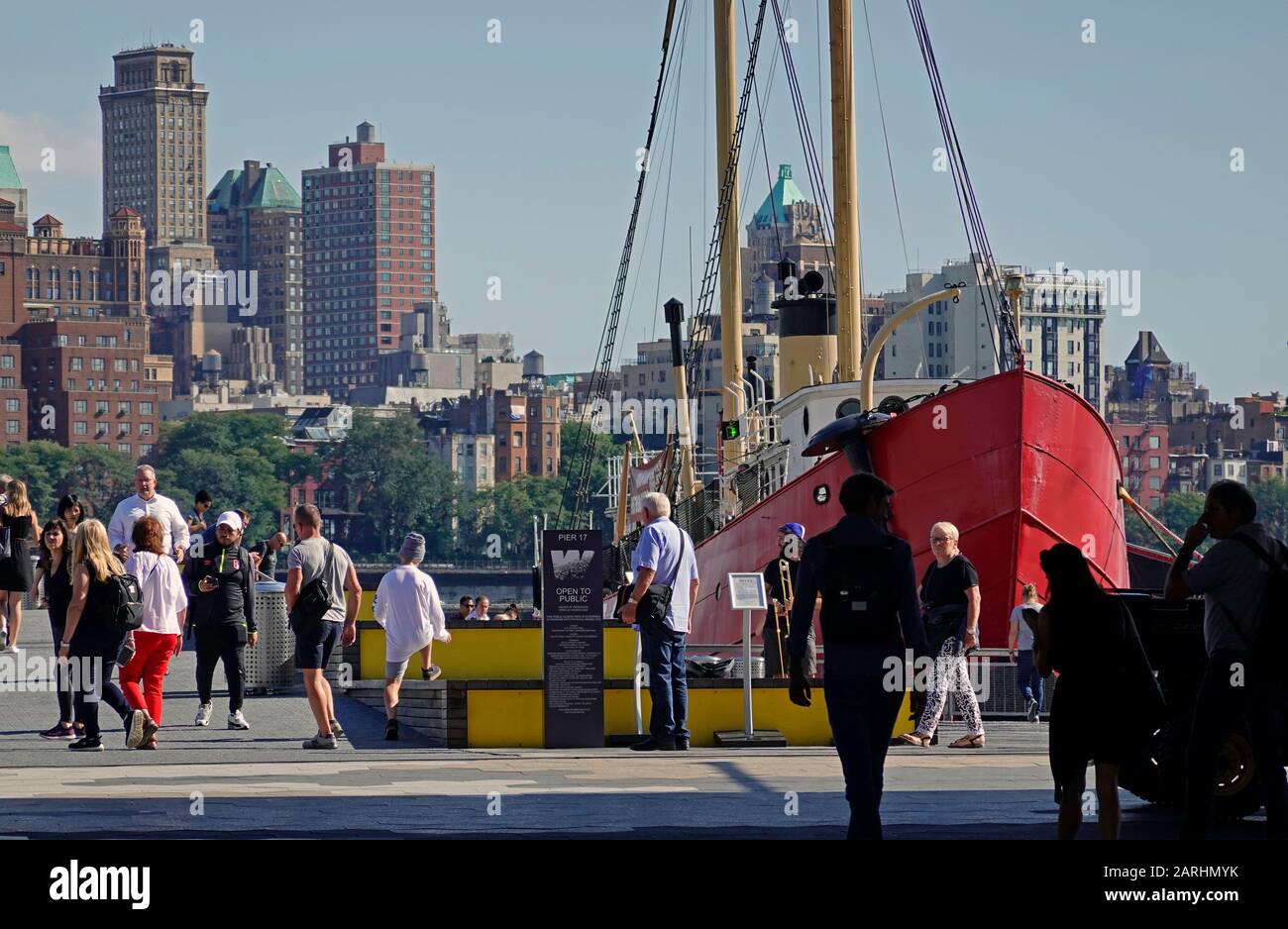 Pier 17 South Street Seaport Manhattan NYC Stock Photo - Alamy