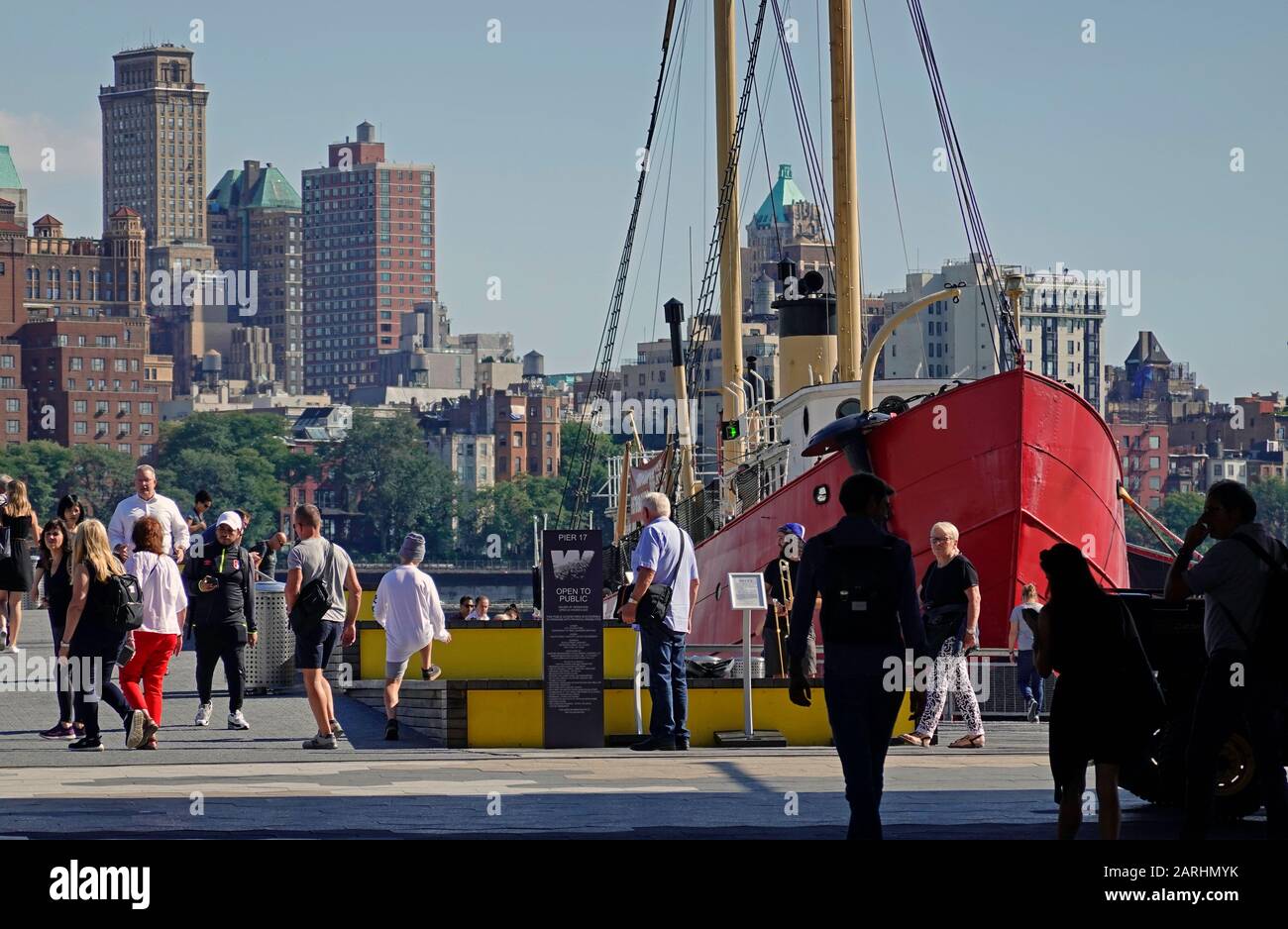 Pier 17 South Street Seaport Manhattan NYC Stock Photo Alamy