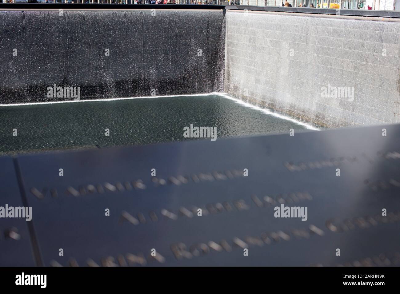 New York , USA. 9/11 memorial Stock Photo