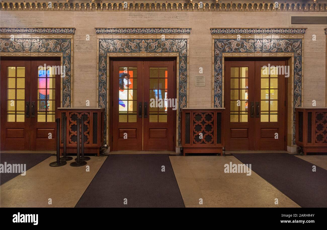 New York City Center front entrance in Manhattan NYC Stock Photo Alamy