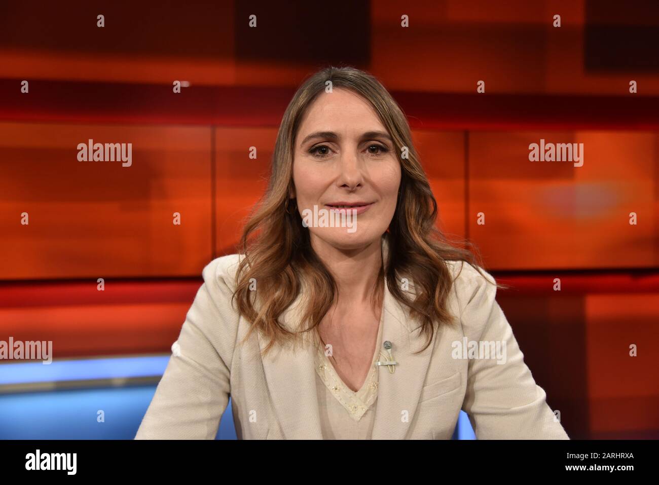 Cologne, Germany. 27th Jan, 2020. The journalist Anja Kohl, ARD stock market expert, is a guest on the ARD talk show ' Hart aber Fair '. Credit: Horst Galuschka/dpa/Horst Galuschka dpa/Alamy Live News Stock Photo