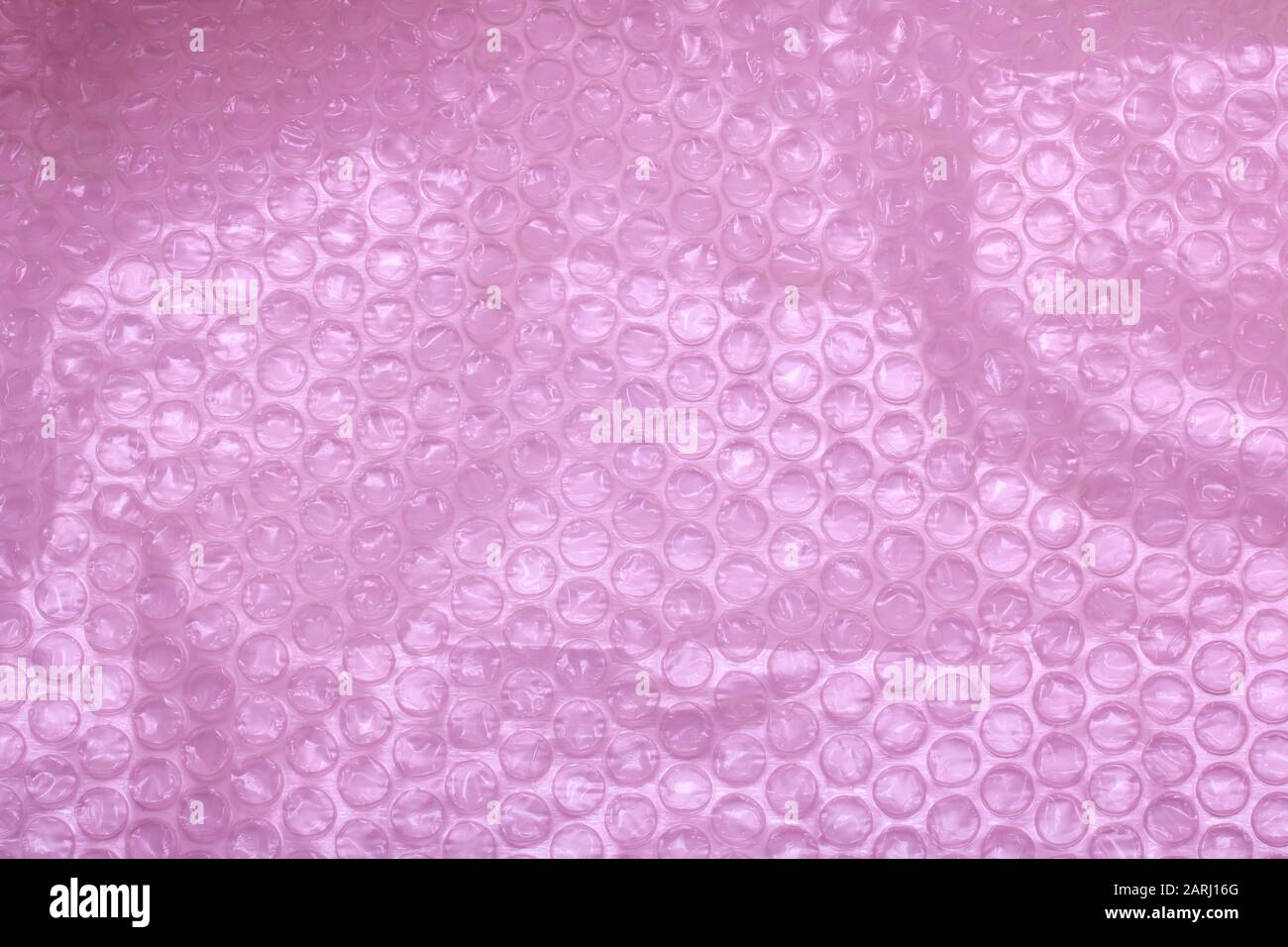 Bubble Wrap Film Close Up, background for text or texture Stock Photo