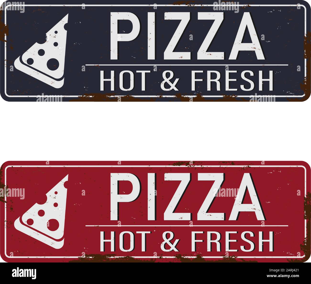 Pizza logo. hot and fresh, symbol, stamp, icon, sign, food