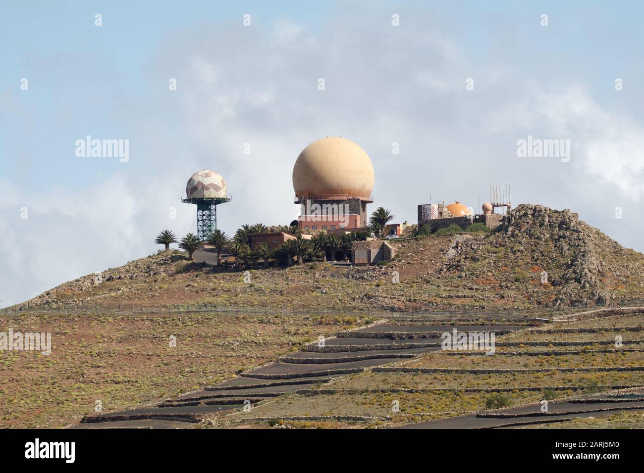 Famara observatory, Lanzarote, Canary Islands Stock Photo