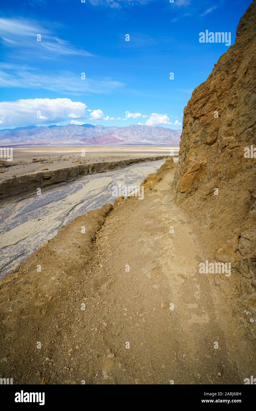 hikink the golden canyon - gower gulch circuit in death valley national park in california in the usa Stock Photo
