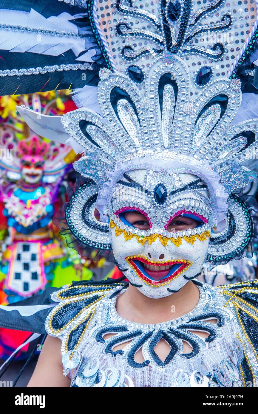 Participant In The Masskara Festival In Bacolod Philippines Stock Photo Alamy