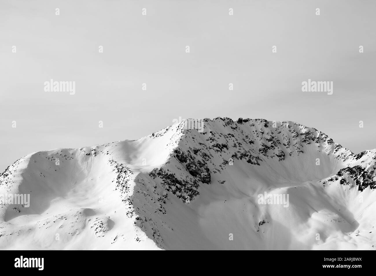 Sunlit alps Black and White Stock Photos & Images - Alamy