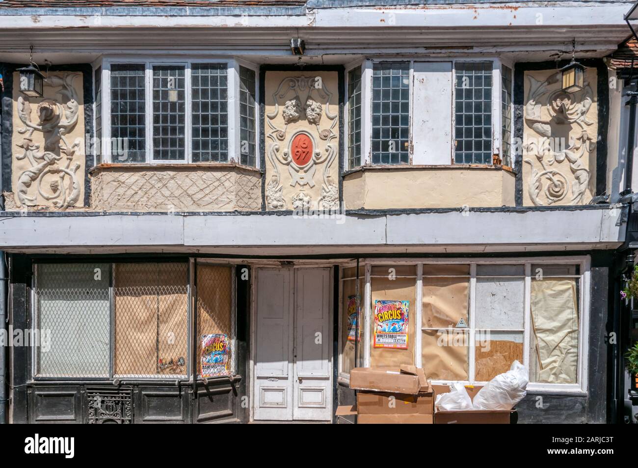 Closed & vacant historic building in Faversham, previously Gulliver's