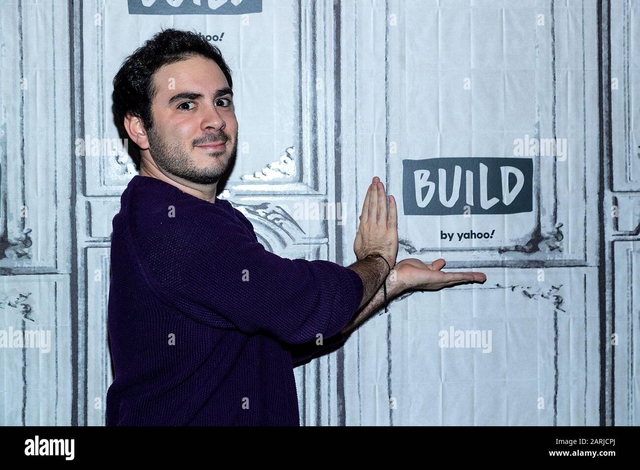New York, NY, USA. 28th Jan, 2020. Grant Rosenmeyer at the BUILD Speaker Series: Discussing the new film 'Come As You Are' at BUILD Studio. Credit: Steve Mack/Alamy Live News Stock Photo