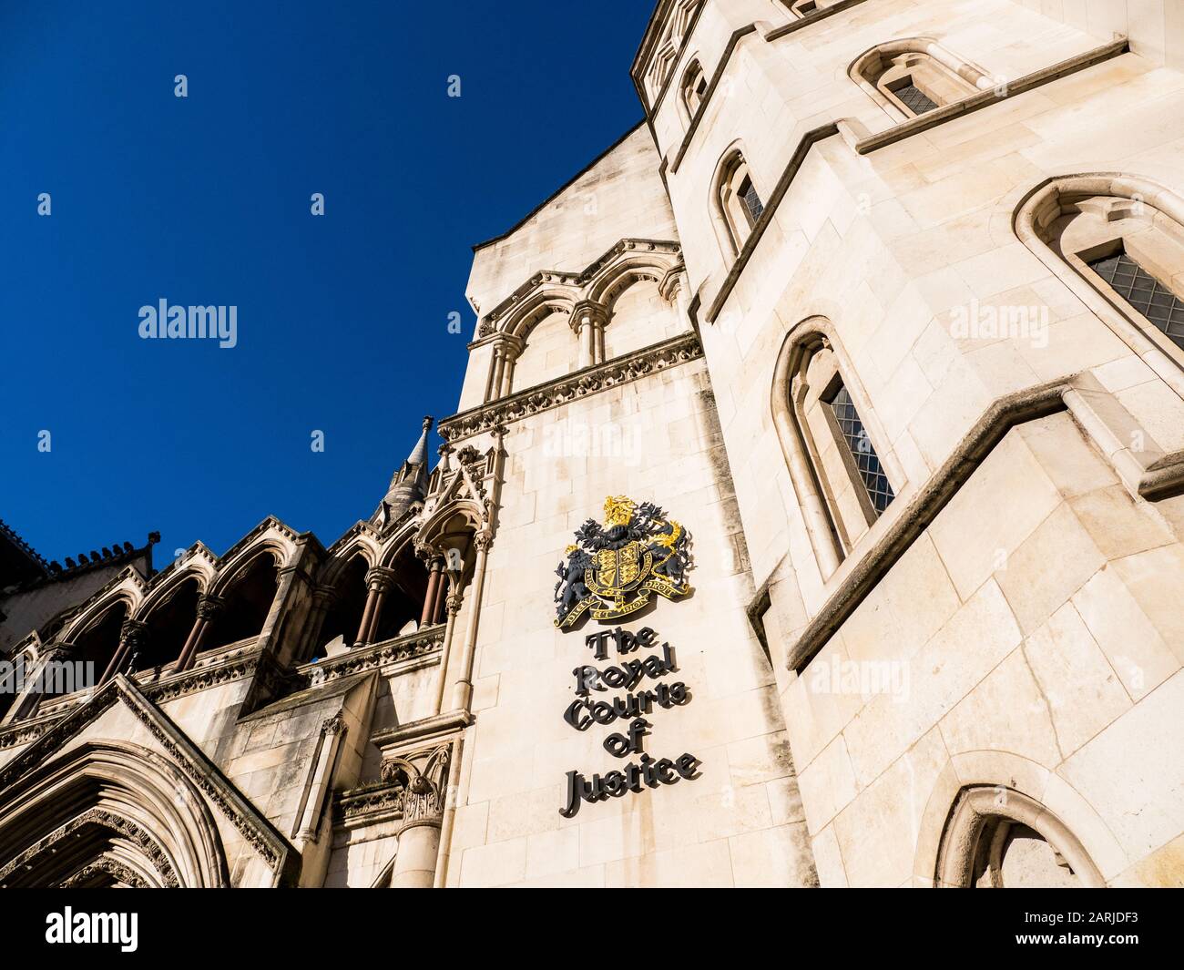 Royal Courts of Justice, Court Building, The Strand, London, England, UK, GB. Stock Photo