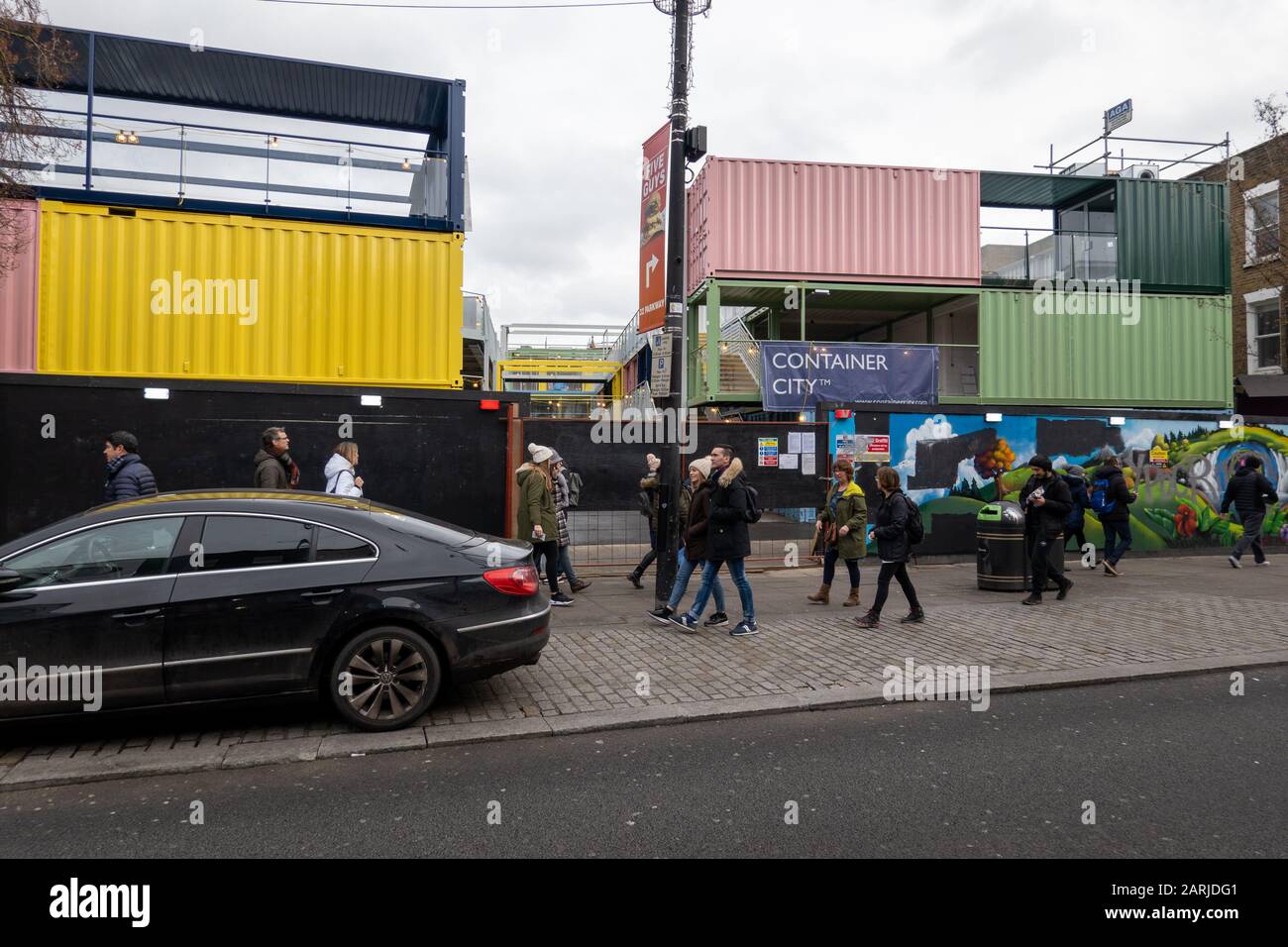 Container City under construction, Camden Town, London, UK Stock Photo