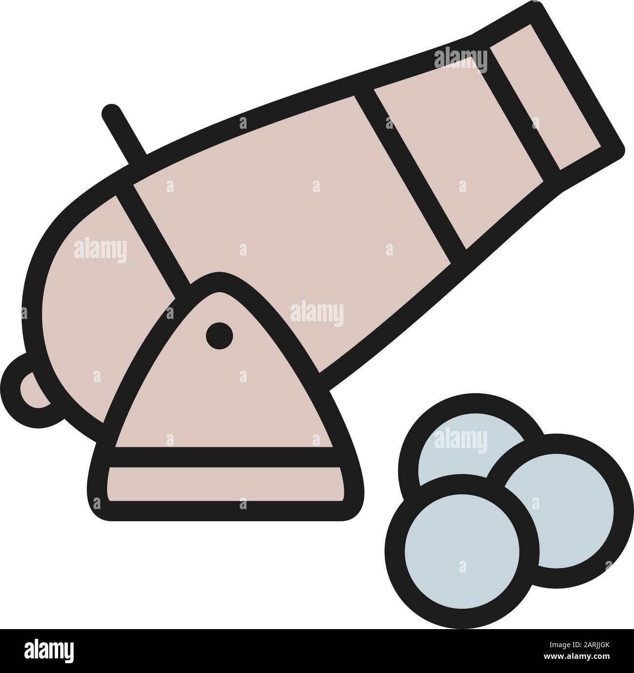 The Ancient Cannon Stock Vector Images - Alamy