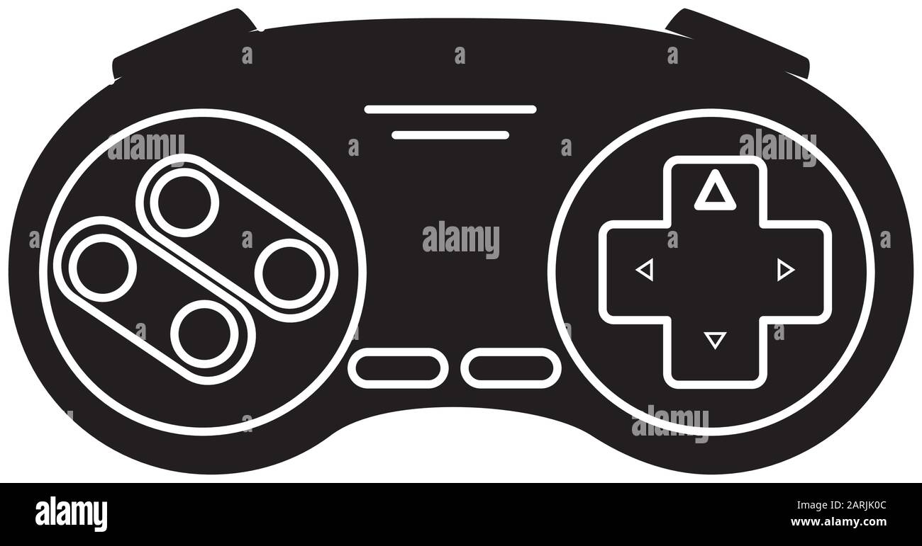 control game nineties style isolated icon Stock Vector Image & Art - Alamy