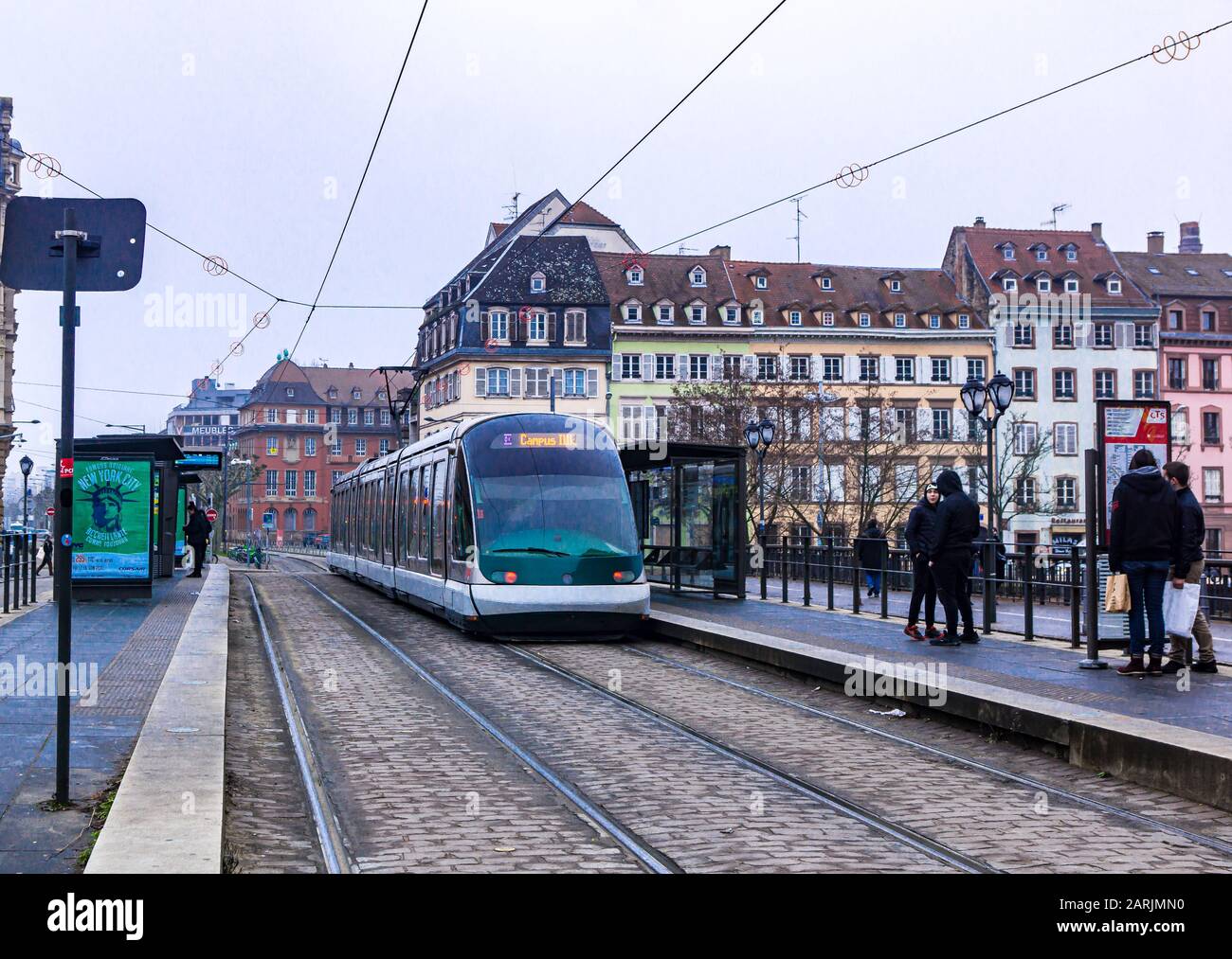 Tram in Strassbourg Stock Photo