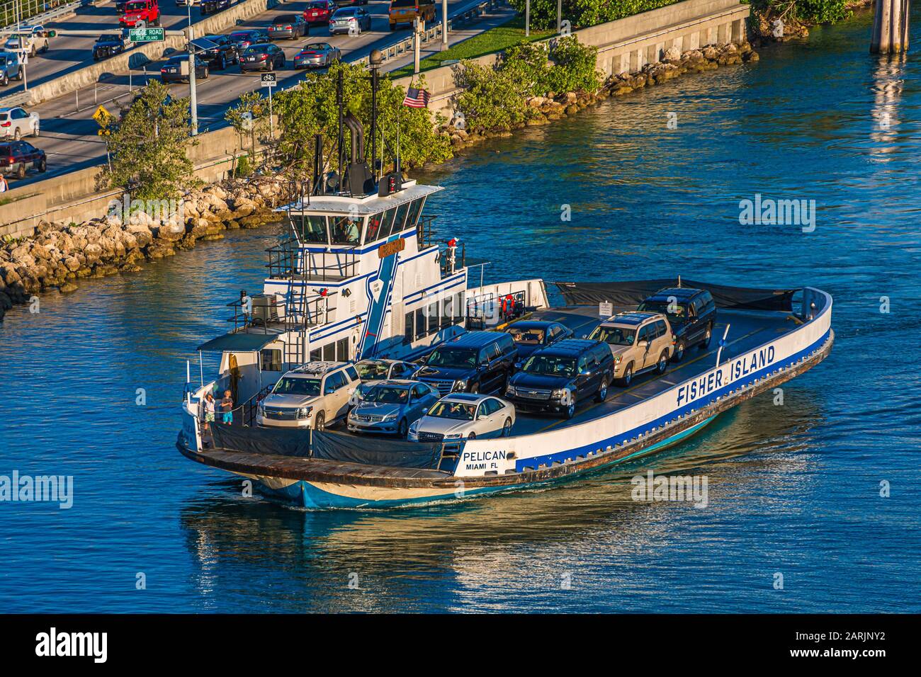 Fisher Island Ferry Stock Photo Alamy