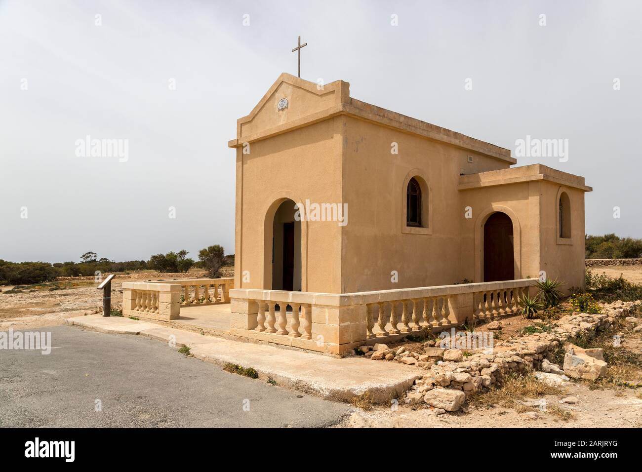 Chapel of Rdum tal-Madonna, Malta Stock Photo