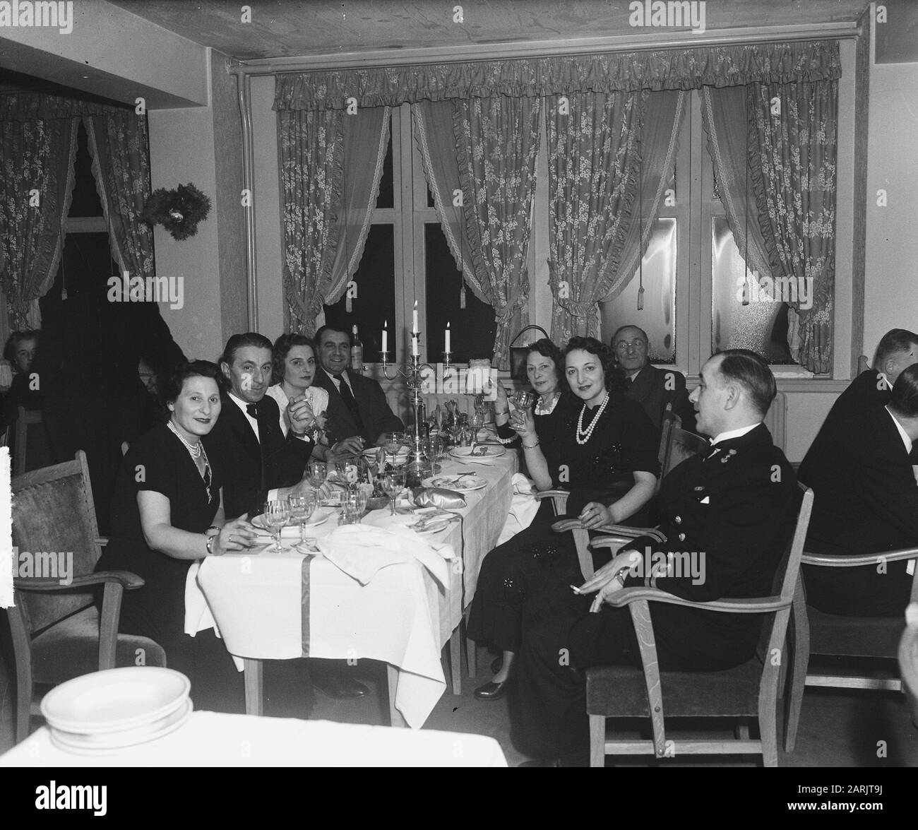 Christmas dinner Chateau Bleu Den Haag Date: December 27, 1948 Stock Photo