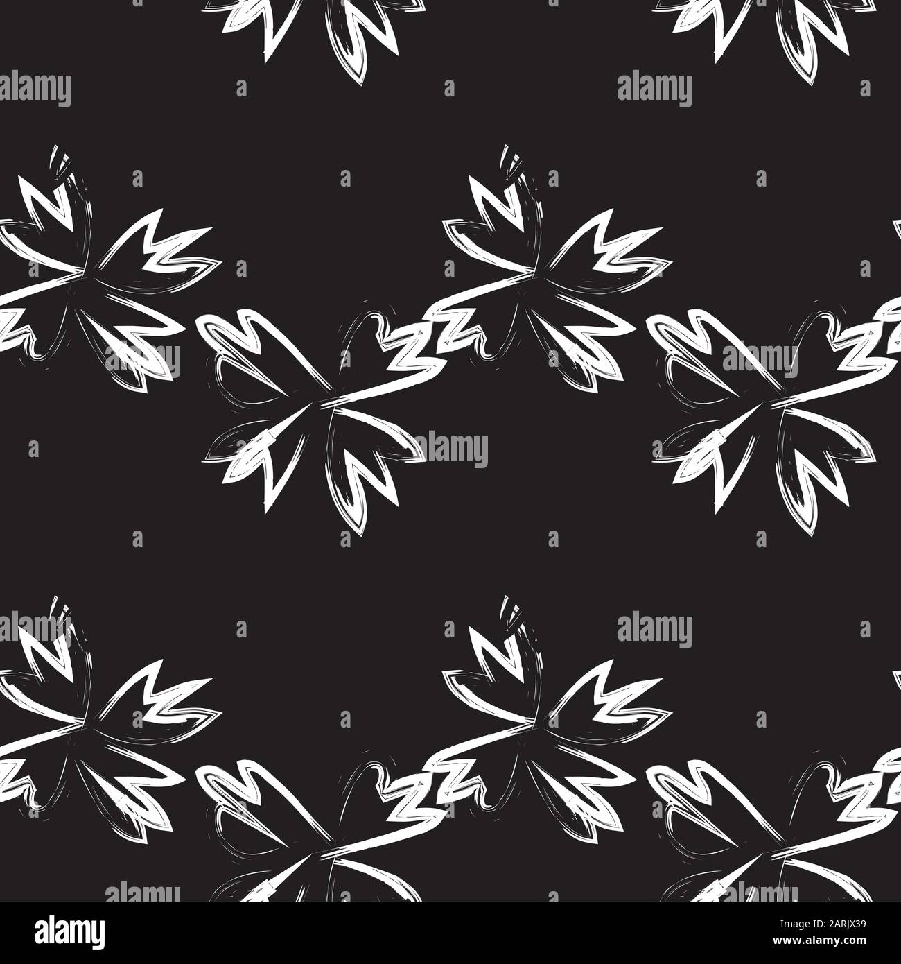 Abstract Brush Strokes Seamless Pattern - This is an abstract brushstrokes pattern suitable for fashion prints, patterns and backgrounds Stock Vector