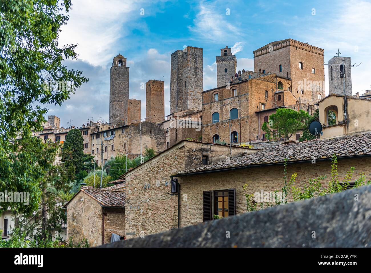 The medieval towers of San Gimignano, that made this tuscan village one ...