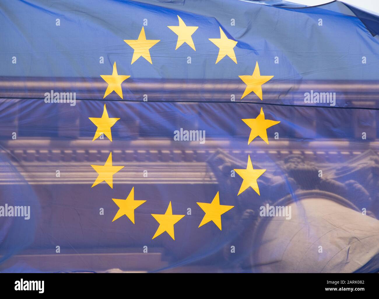 German and European Union Flag Stock Photo - Alamy