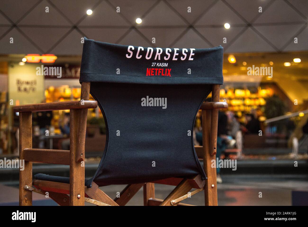 Director chair of Martin Scorsese in Netflix event for the movie of The