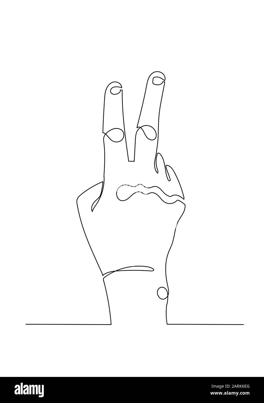 Hand, middle finger. Fuck you, symbol. Sketch - Stock Illustration  [61132023] - PIXTA
