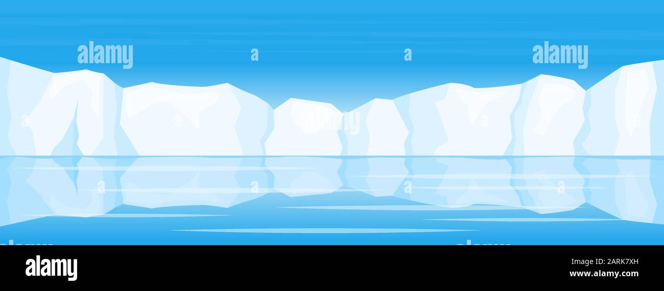 winter arctic ice landscape Stock Vector Image & Art - Alamy
