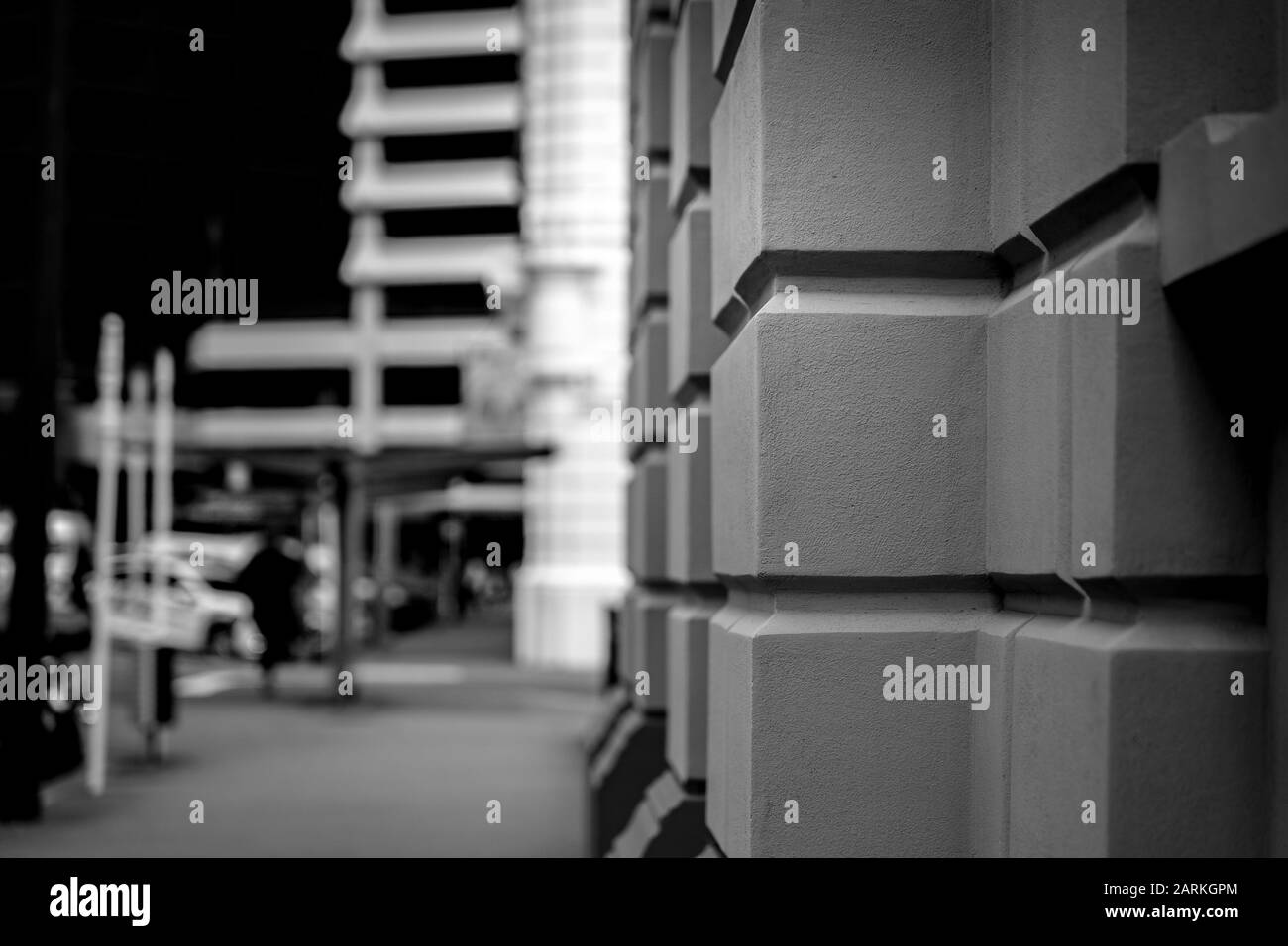 Commercial building close up; Wellington Office Building Stock Photo