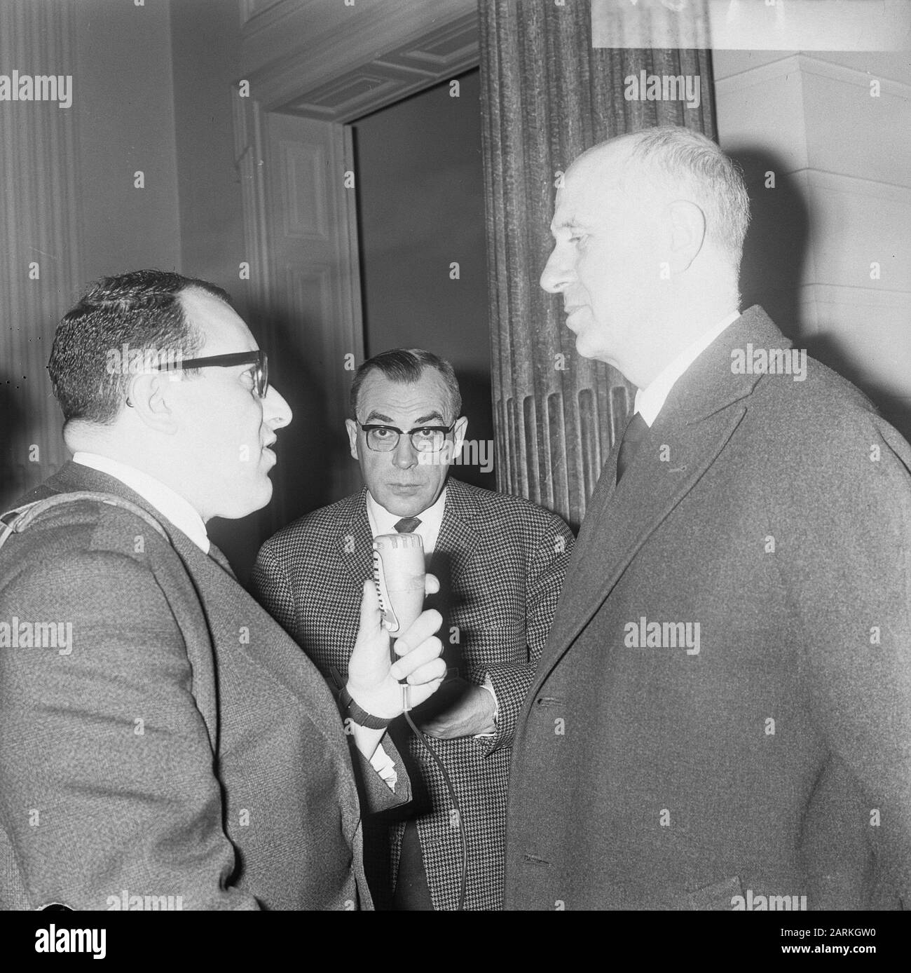 The Belgian Minister Harmel stands press Date 11 February
