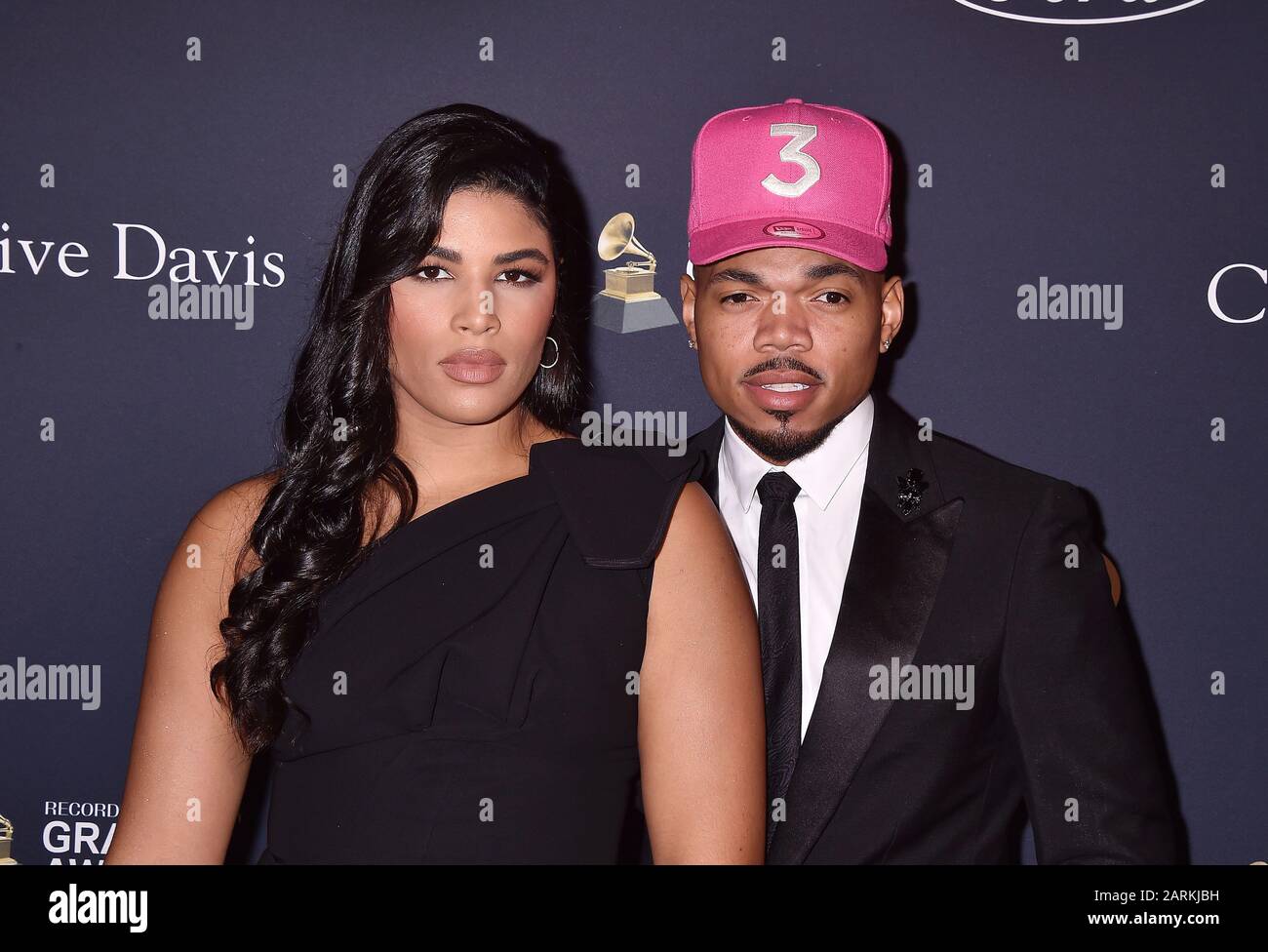 BEVERLY HILLS, CA - JANUARY 25: Kirsten Corley and Chance the Rapper ...