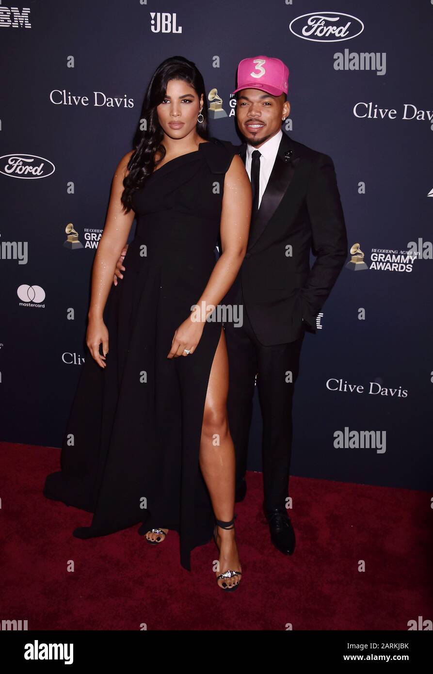 BEVERLY HILLS, CA - JANUARY 25: Kirsten Corley And Chance The Rapper