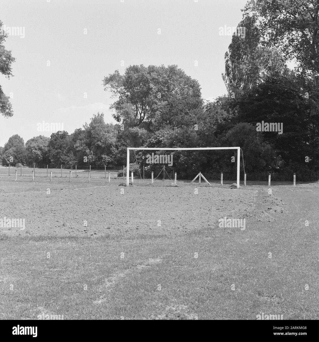 sport, football fields, reconstructions Date February 8, 1972 Location