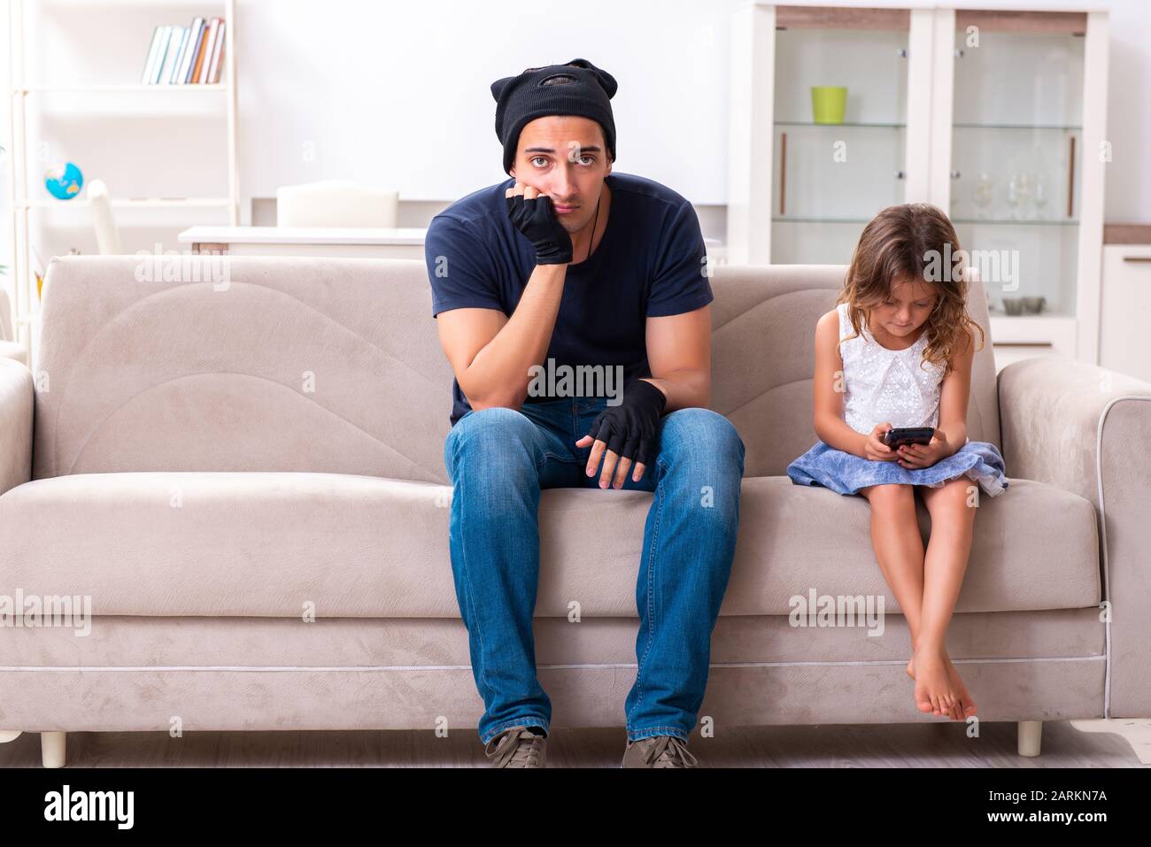 The child trafficking and abuse concept with small girl Stock Photo - Alamy