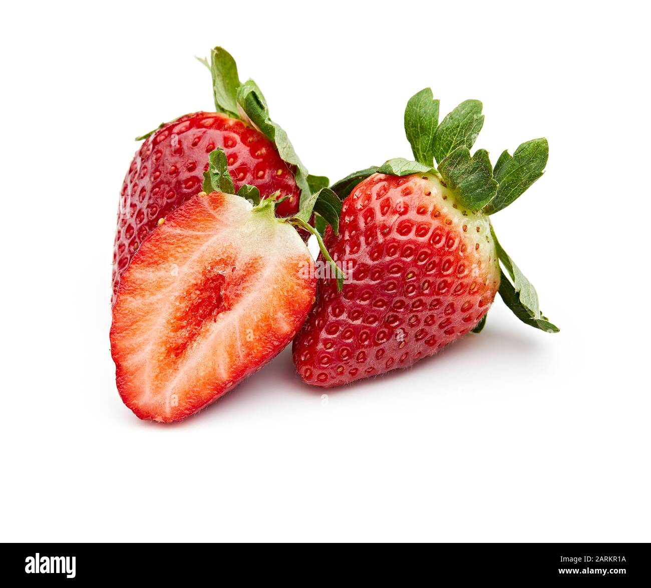 Strawberry Isolated on White Background Stock Photo - Alamy