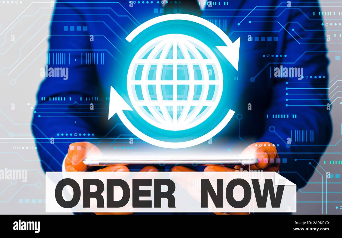 Text sign showing Order Now. Business photo showcasing confirmed ...