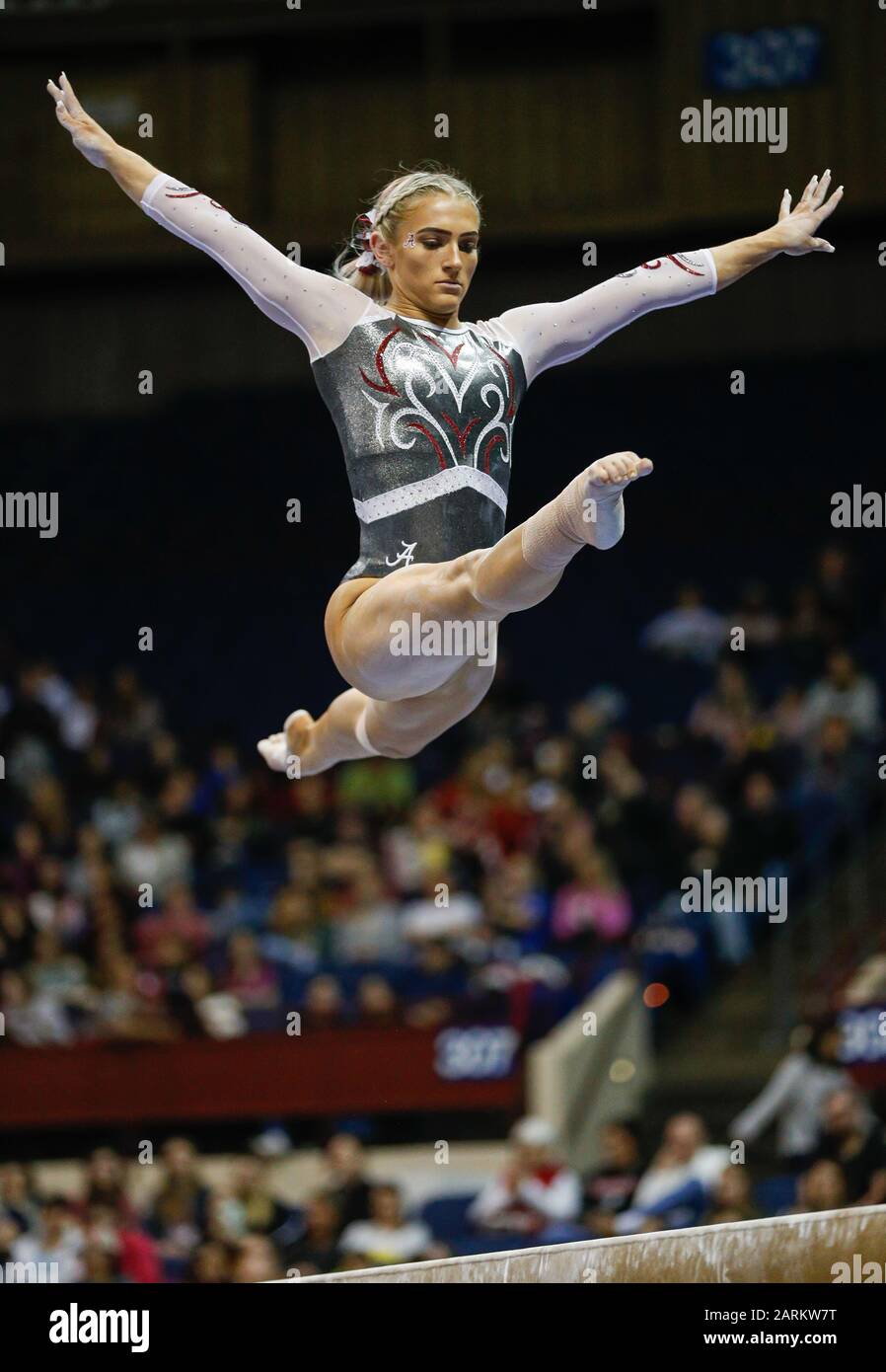 Fort Worth, TX, USA. 25th Jan, 2020. Alabama gymnast Lexi Graber