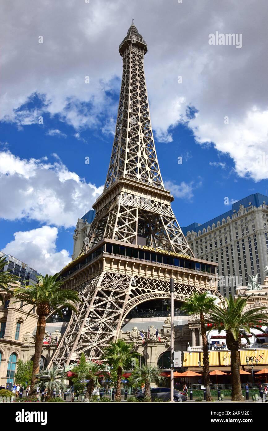 The Eiffel Tower Viewing Deck Paris Las Vegas NV, USA 10-03-18 The