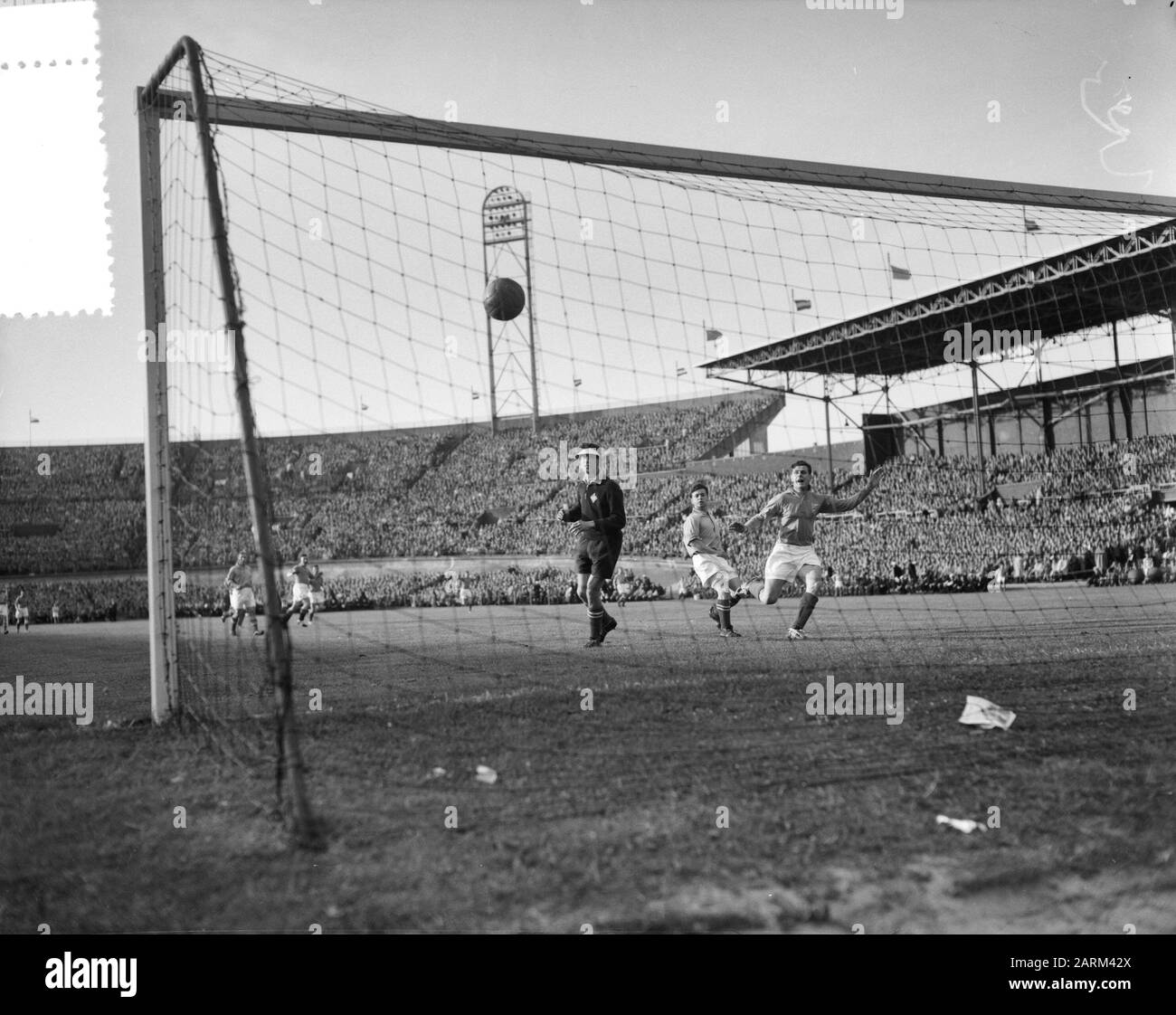Soccer interland Netherlands vs. Saarland Date: June 6, 1956 Keywords: Football interlands, sports Stock Photo