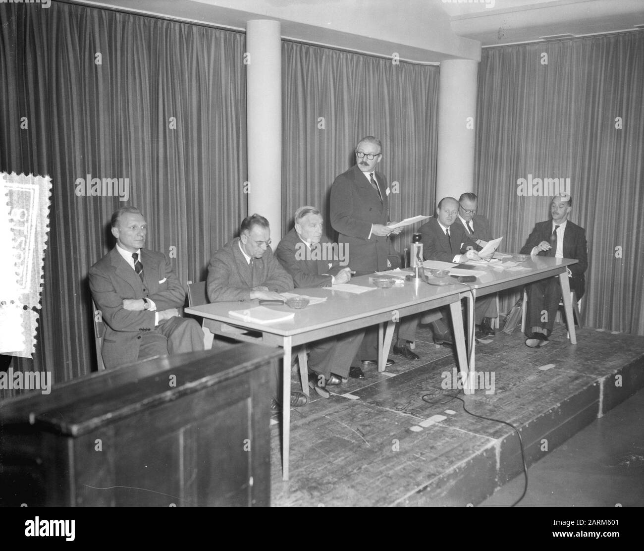Meeting Olympic Committee not to Olympic Games Date: November 6, 1956 Keywords: Meetings Stock Photo