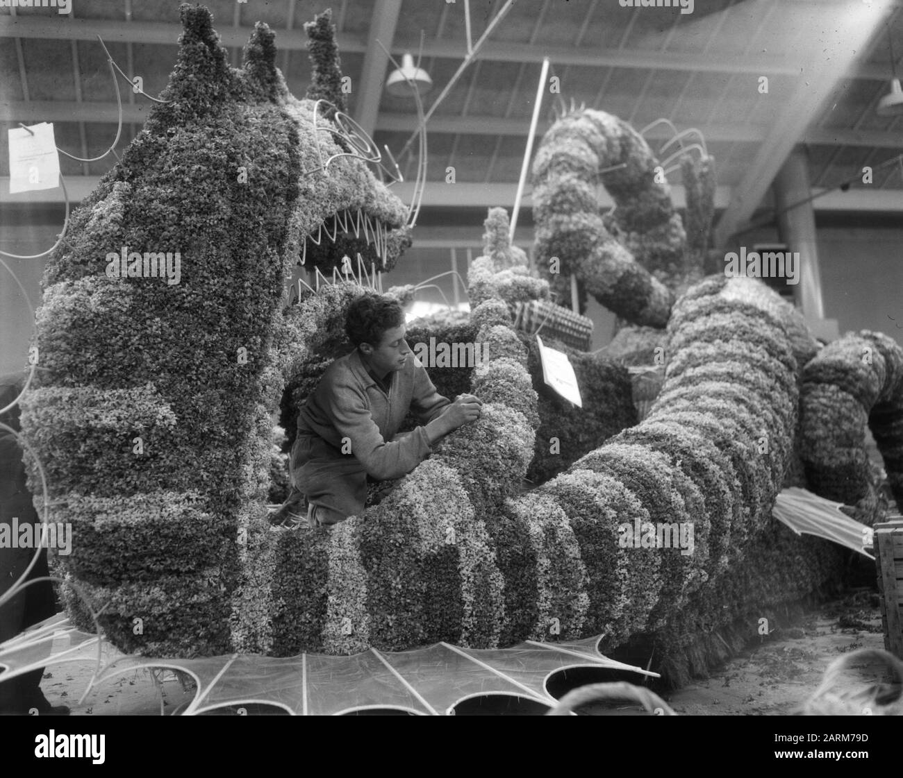 Preparations for the bulb corso in the bulb region, rigging the various ...