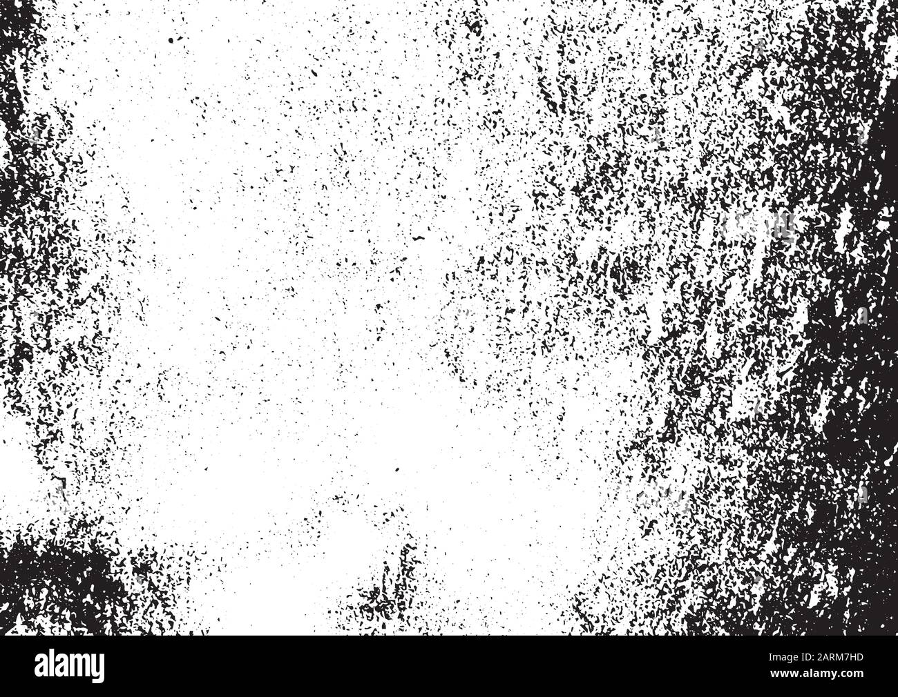 Black And White Grunge Distress Overlay Texture Abstract Surface