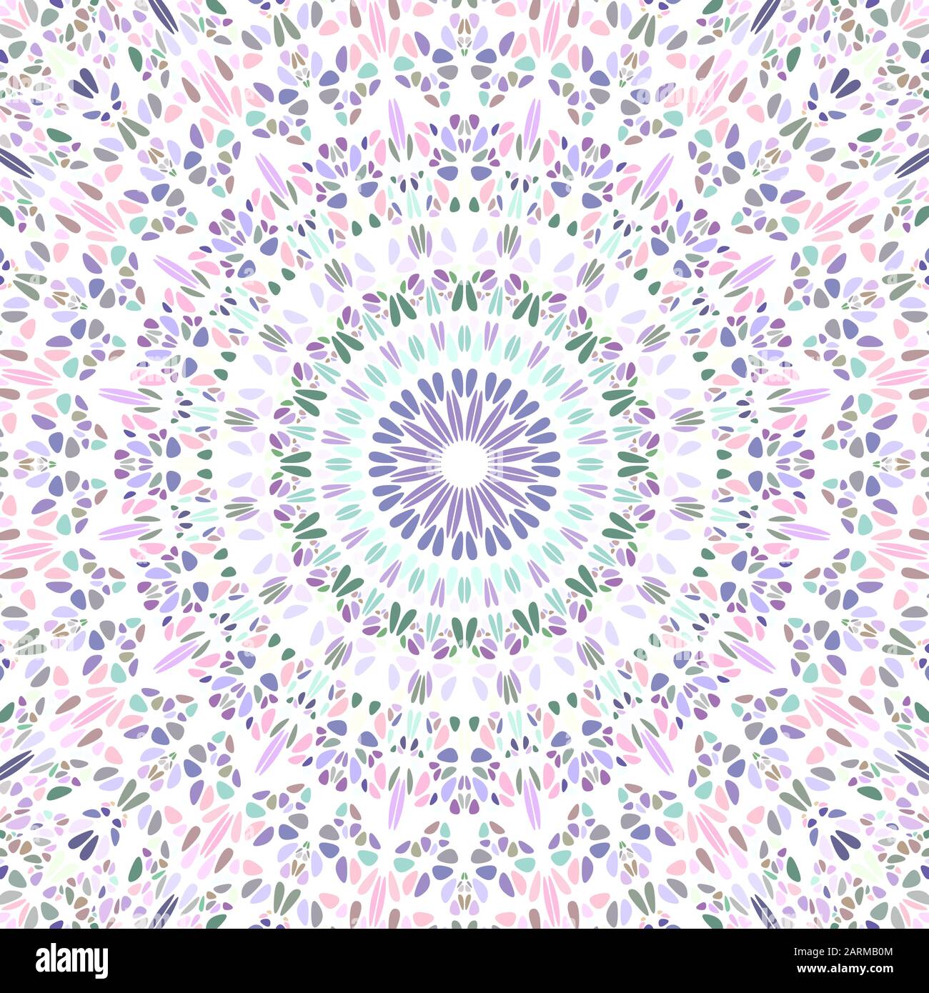 Colorful geometrical flower mosaic mandala background design - abstract ...